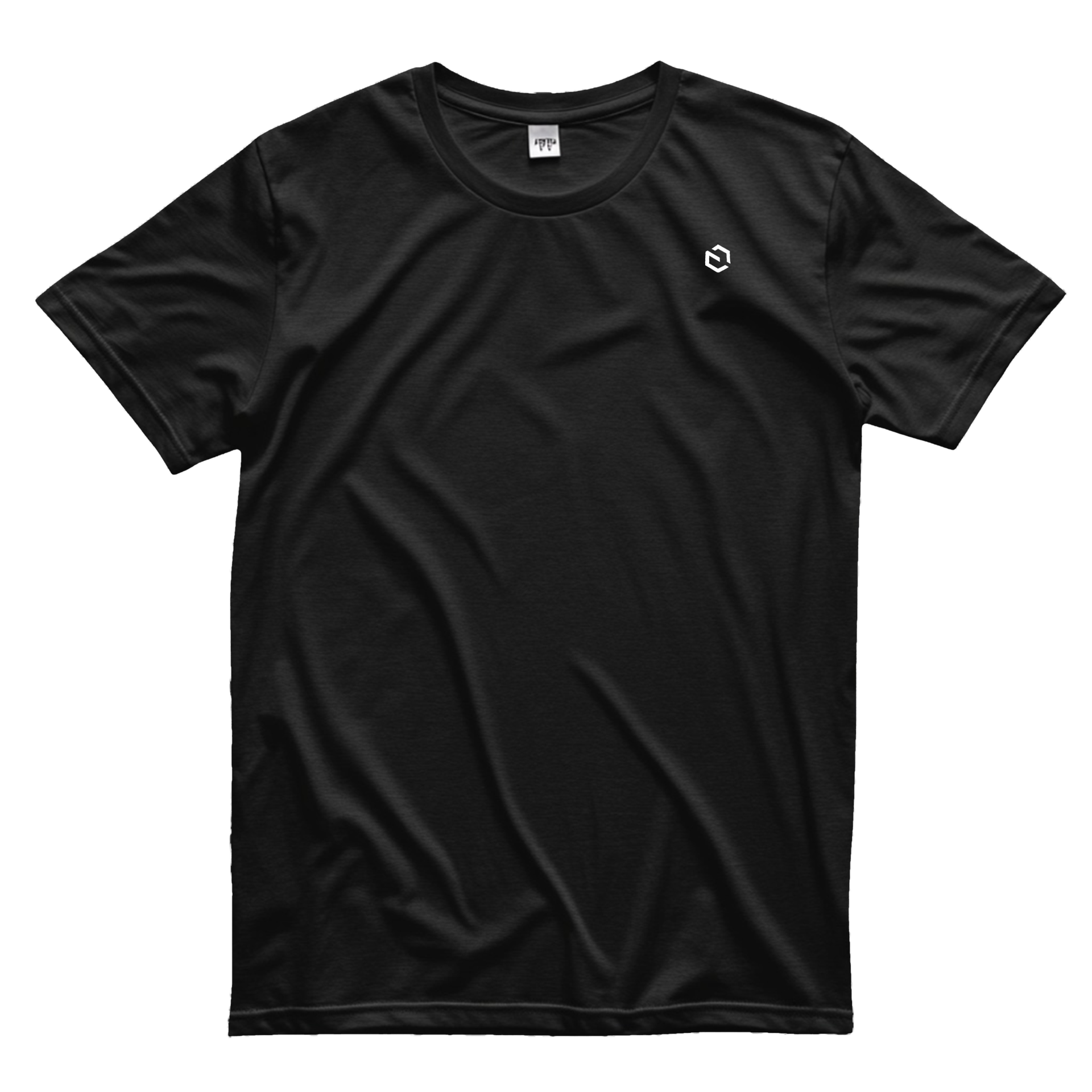 Black tshirt with the Payload logo on the front